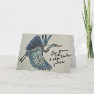 Heron Bird é um Cartões de agradecimentos agradáve