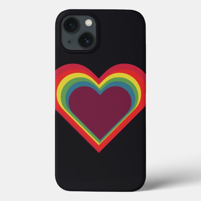 Herz Angelilli Heart - Rainbow Colors - Regenbogen (Verso)