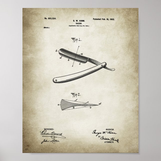 Hetero de Poster Razor Patent (Frente)