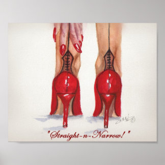 "Hetero-n-estreito!" Impressão 8x10