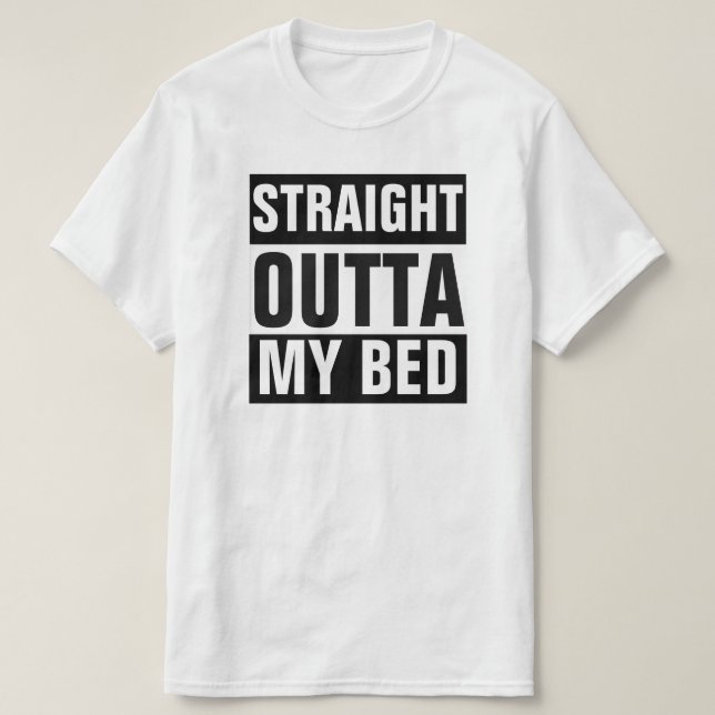 HETERO OUTTA MEU T-SHIRT DA CAMA (Frente do Design)