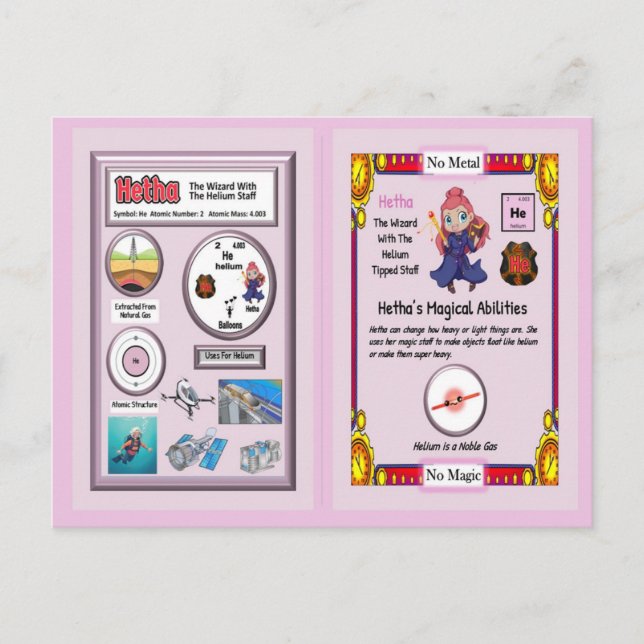 Hetha - Cartão de Comércio de Hélio (Frente)