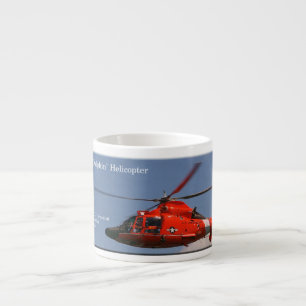 HH 65C Helicóptero do golfinho espresso caneca