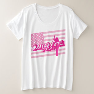 "Hi Kamala" - Camisa + T feminina (sem tagline)