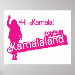 "Hi Kamala" - Poster horizontal (slogan B)