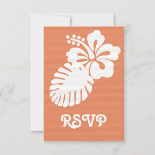 Hibisco tropical na placa RSVP Coral