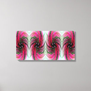 Hibiscus Flower Swirl X 4 Canvas
