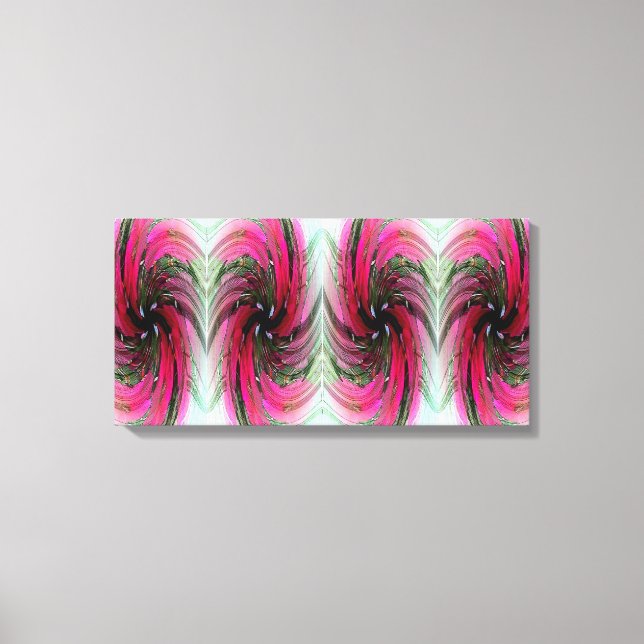 Hibiscus Flower Swirl X 4 Canvas (Frente)