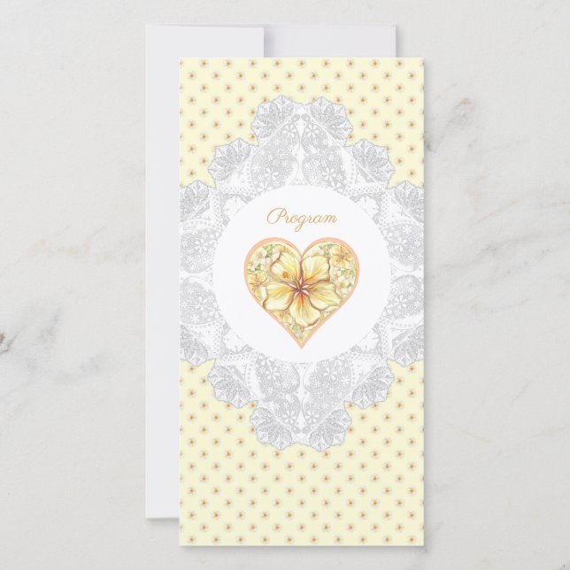 Hibiscus & lace AMARELO (Verso)