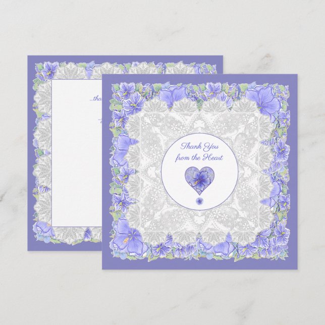 Hibiscus & lace BLUE (Frente/Verso)