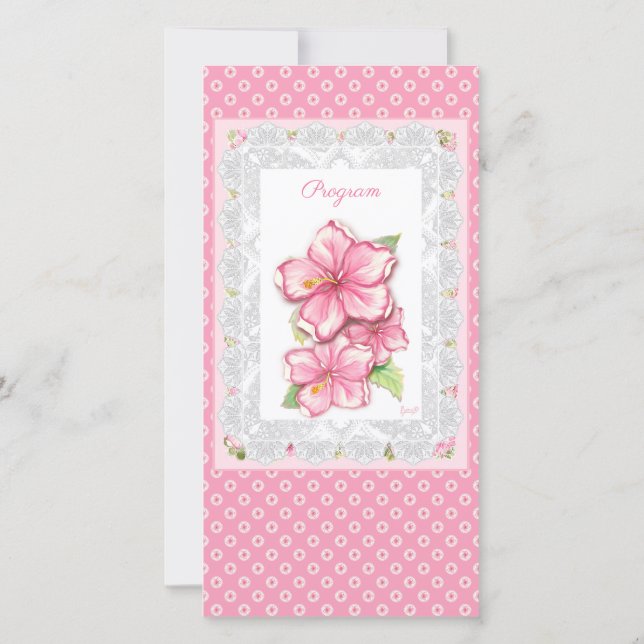 Hibiscus & Lace PINK (Verso)
