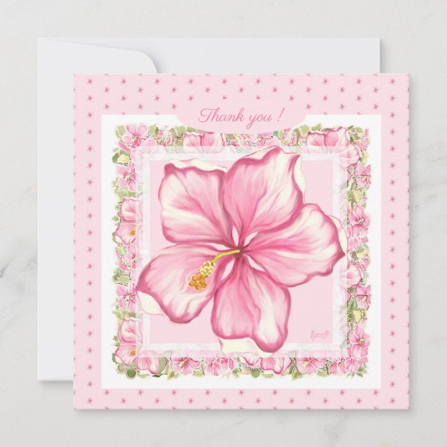 Hibiscus & Lace PINK (Frente)