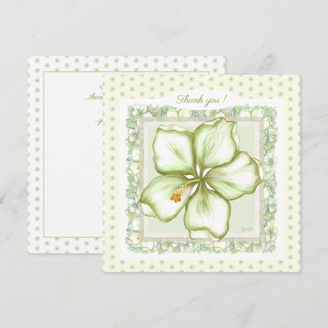 Hibiscus & lace WHITE (Frente/Verso)