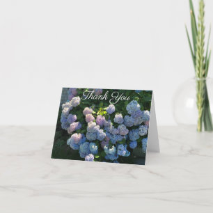 Hídrangea Floral Obrigado Notas Vazio