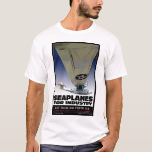 Hidroaviões para a camisa da indústria