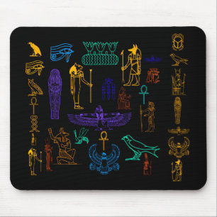 Hieroglyphs egípcios antigos Mousepad