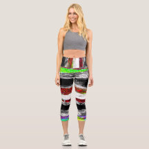 High Waisted Yoga Capris – Reflection Layers