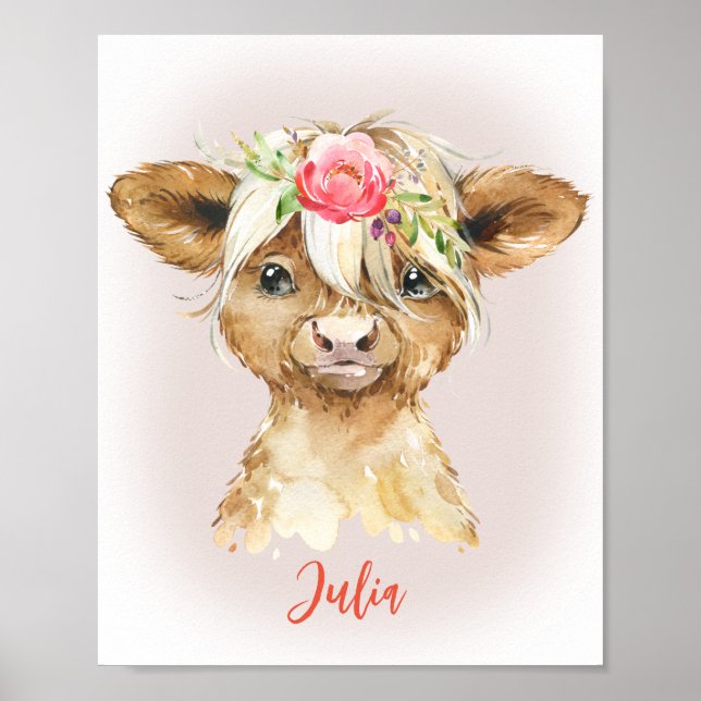 Highland Cow Impressão (Frente)