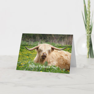 Highland Cow Scotland - Cartão de Saudação Persona