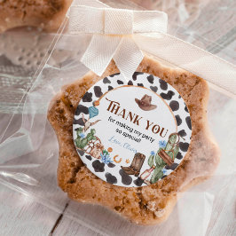 Highland Cowboy Etiqueta os Stickers de Aniversári