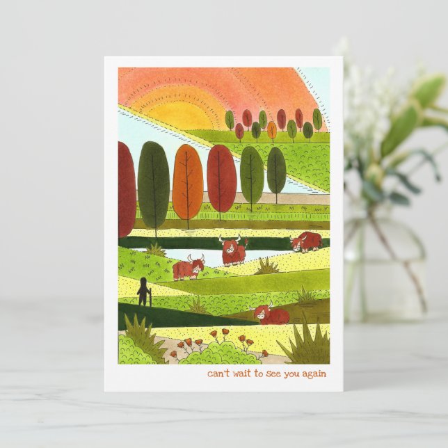 Highland Cows Happy Place (Em pé/Frente)