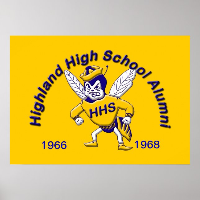 Highland Hornet Alumni Poster (Frente)