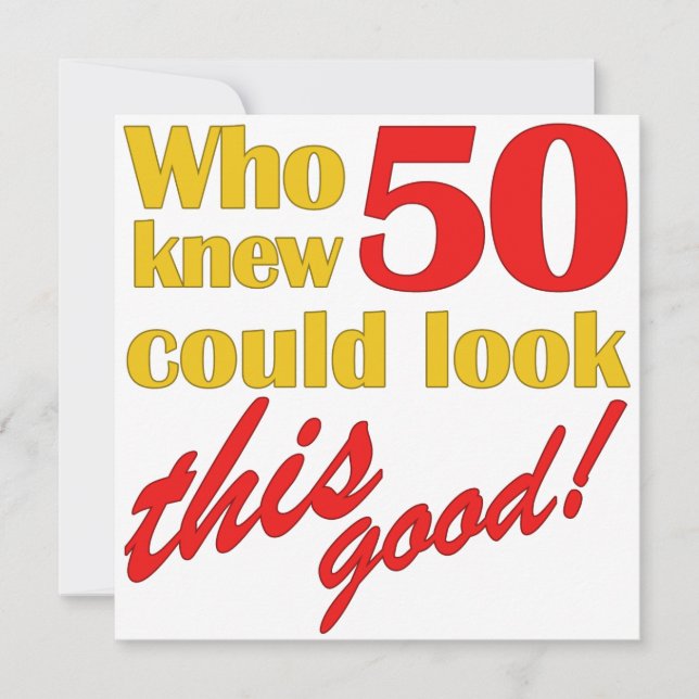 HIlarious 50º Convites de festas de aniversários (Frente)