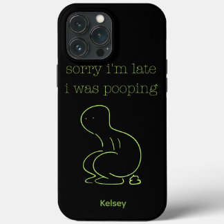 Hilarious Sorry I'm Late I Was Pooping Line Art