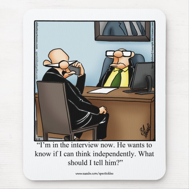 Hillarious Office Humor Mousepad Gift (Frente)