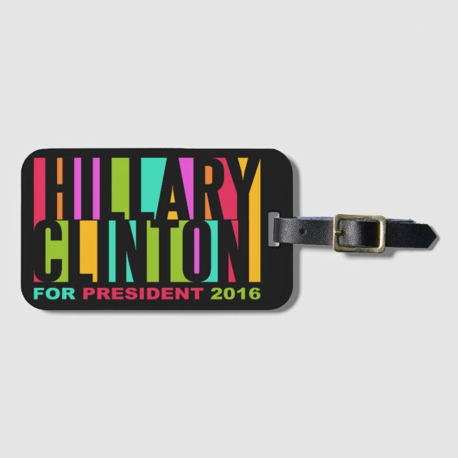 Hillary Clinton 2016, etiqueta de bagagem (Frente Horizontal)