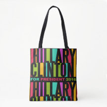 Hillary Clinton colorida as 2016 bolsas