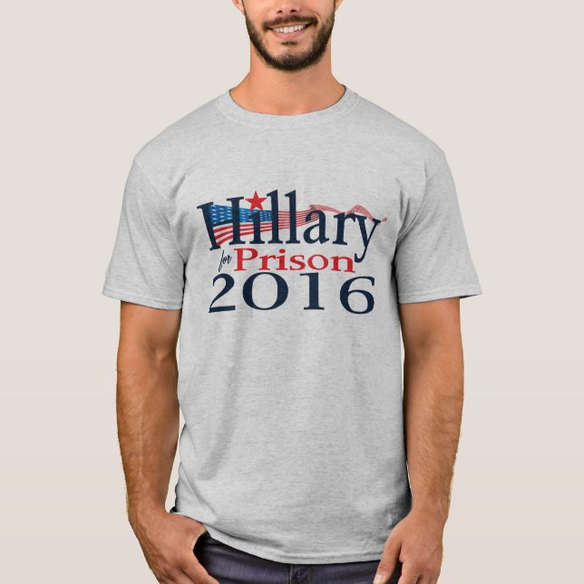 Hillary para a camisa 2016 da prisão (Frente)