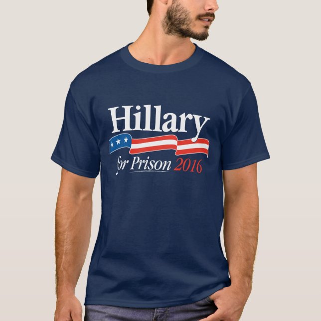 Hillary para o t-shirt 2016 da prisão (Frente)