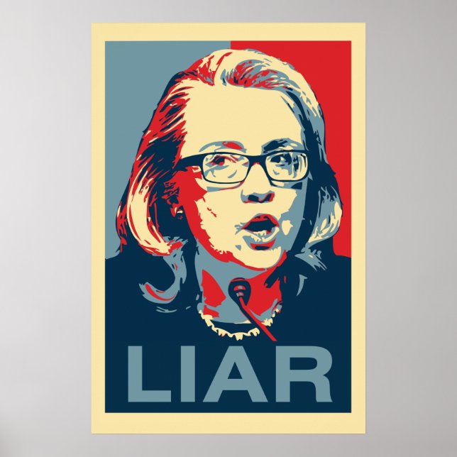 Hillary: Poster LIAR (Frente)