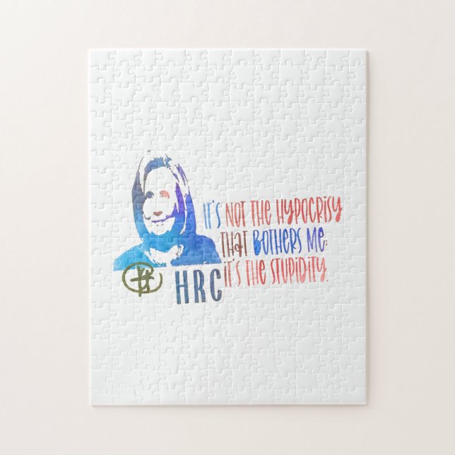 Hillary Rodham Clinton Pop Art Quebra-cabeça (Vertical)