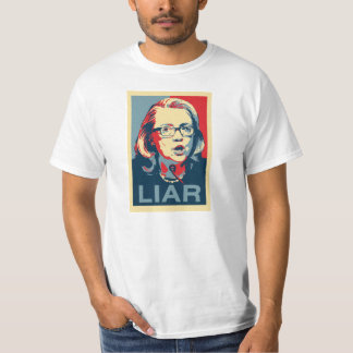 Hillary: T-shirt do MENTIROSO