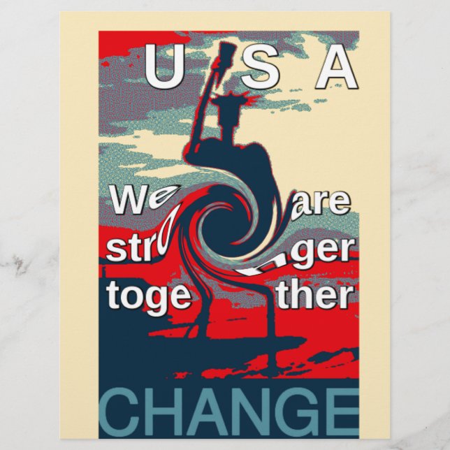 Hillary USA somos mais fortes juntos (Frente)