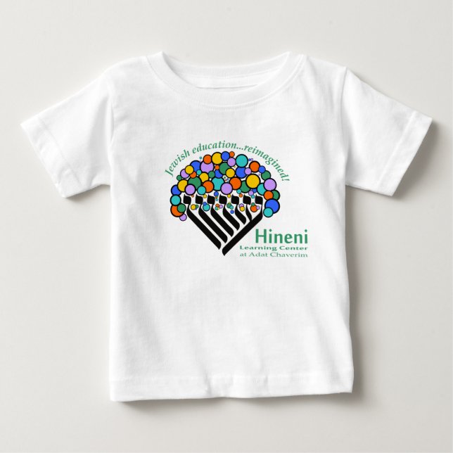 Hineni Learning Center Babies' T-Shirt - White (Frente)