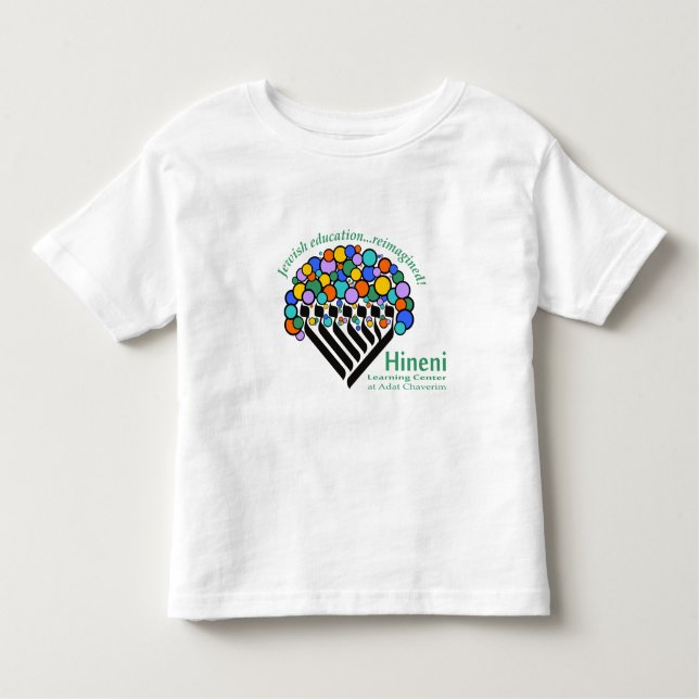 Hineni Learning Center Toddlers' T-Shirt - White (Frente)