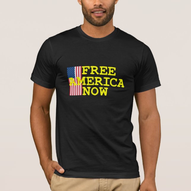 Hip Free America Now T-Shirt Design, Liberdade dos (Frente)