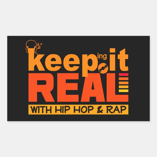 HIP HOP e RAP personalizados adesivos (Frente)