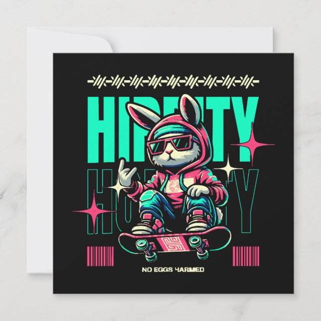 Hip-Hop Hoppity - Coelho Skatista de Páscoa (Frente)