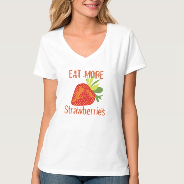 Hip Juicy Womens Girls Strawberry T-shirt Design (Frente)