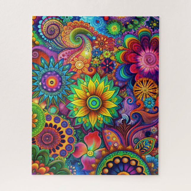 Hippie Art Quebra-cabeça (Vertical)