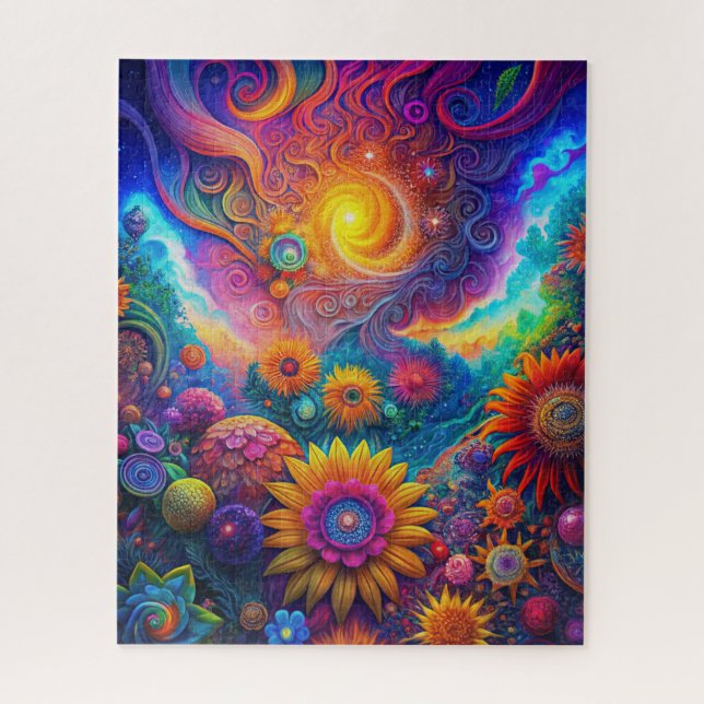 Hippie Art Quebra-cabeça (Vertical)