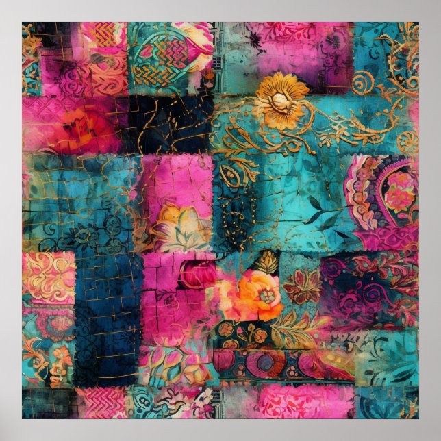 Hippie Boho Poster (Frente)