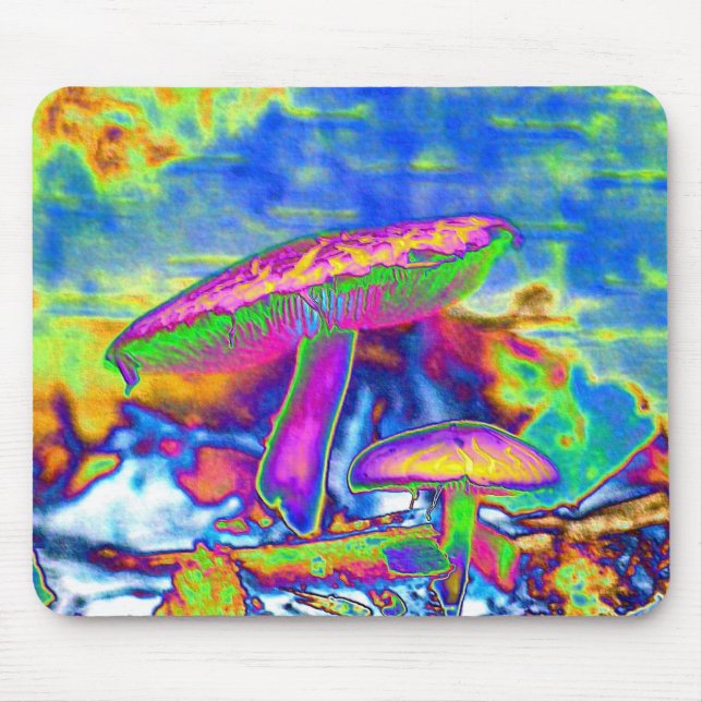 Hippie Dippie 'Shrooms Trippy Mousepad (Frente)