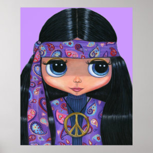 Hippie no poster de Paisley