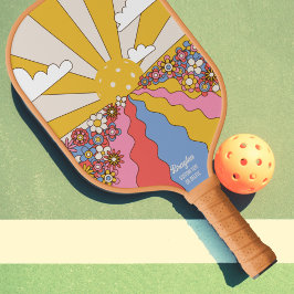 Hippie "Pickleball" Sunset, Colorido Personalizado