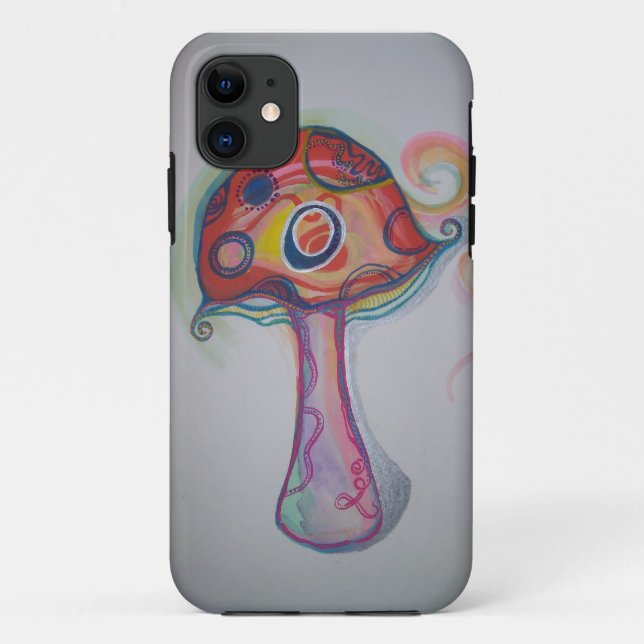 Hippie psicadélico das capas de iphone do cogumelo (Verso)